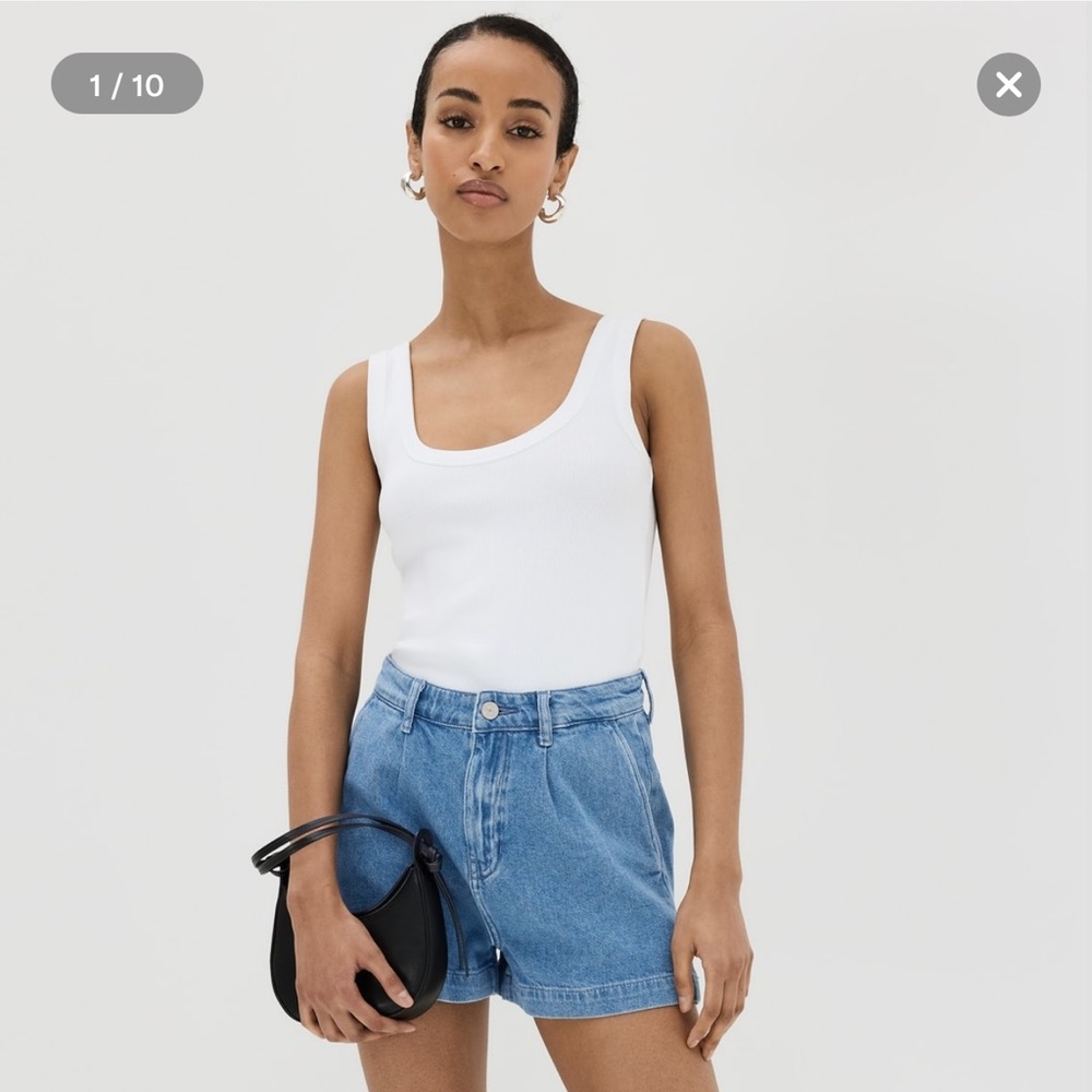 Reformation Light Blue Denim Shorts